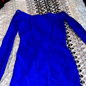 Bandage blue dress